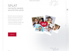 SPLAT - глобальный сайт производителя зубной пасты